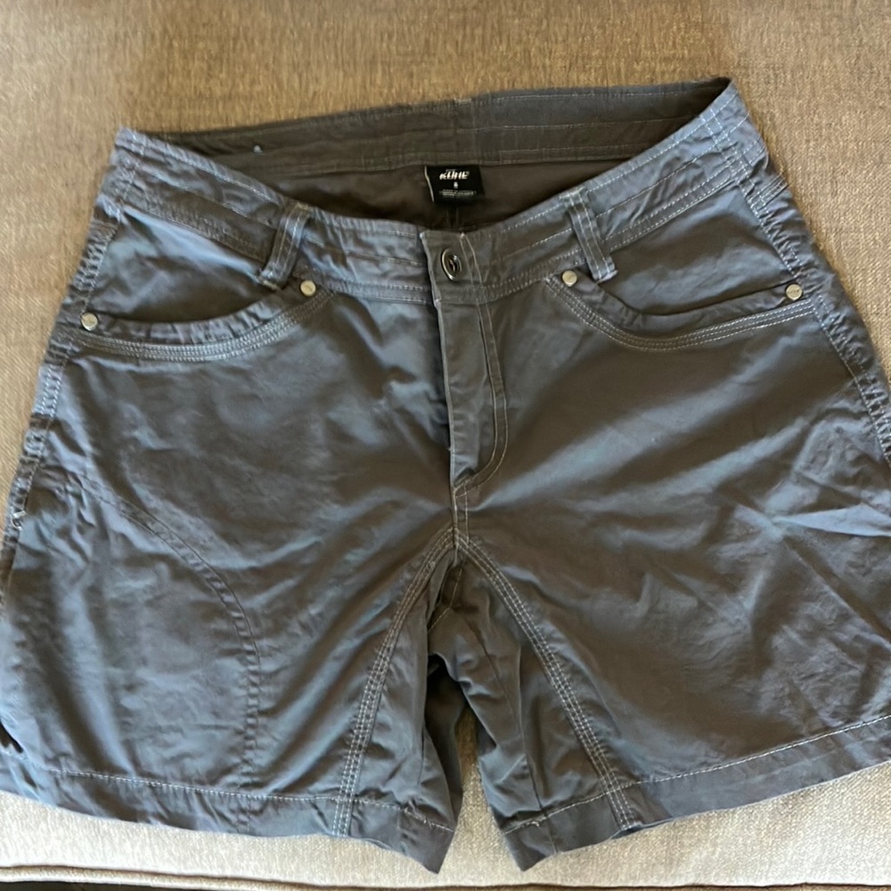 Kuhl brand Splash short. In Shadow (medium grey). Size runs small. Like new.